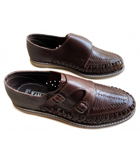 Huaraches Monk Strap Brown, Deluxe edition