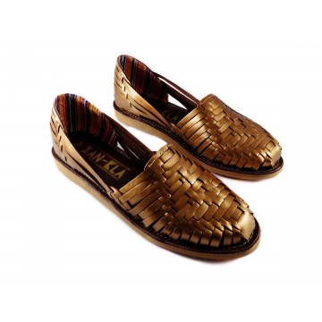 Huarache sandals copper